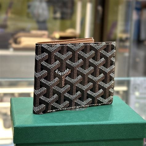 goyard card wallet khaki|Goyard bifold wallet.